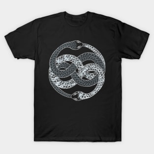 AURYN uroboros. Snake biting it's own tail. Neverending story. T-Shirt